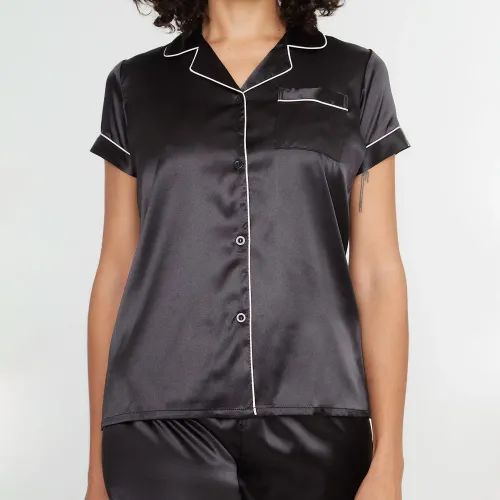 Kayser Pijama Short Abotonado Mujer 70.1121-Neg