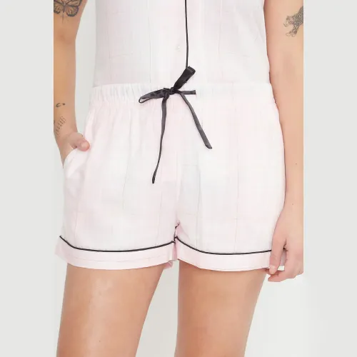 Kayser Pijama Short Mujer Abotonado + Antifaz Mujer 70.1111-Ros