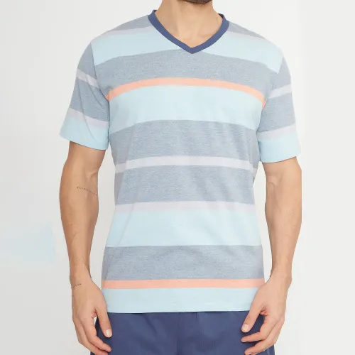 Kayser Pijama Short Hombre 77.809-Azu