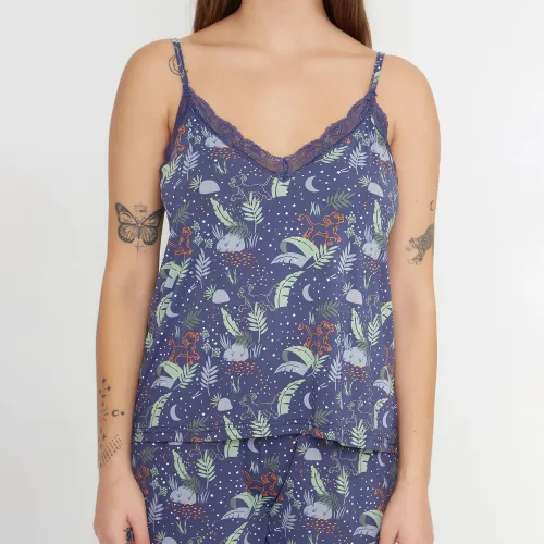 Kayser Pijama Short Mujer D7075-Azu