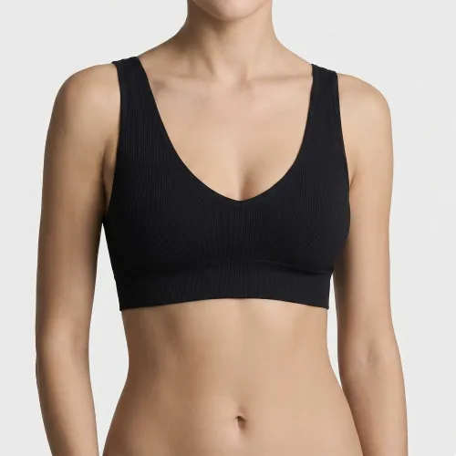 Sosten Kayser Peto Sin Costura Mujer 25.034-Neg color negro | Platanitos