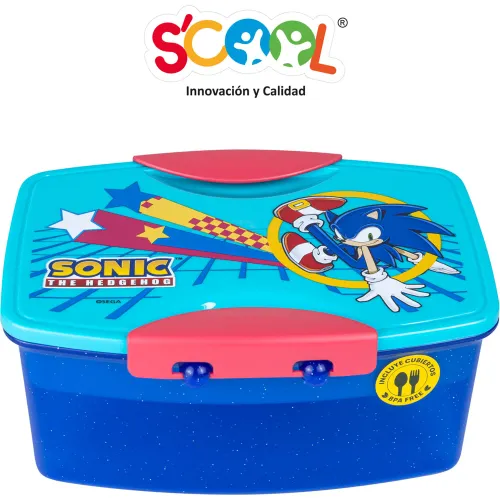 Scool Azul modelo Taper 1.1 Lt Con División Y Cubiertos Sonic 2025081419571455859  