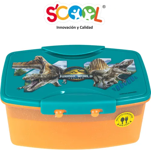 Scool  modelo Taper 1.1 Lt Con División Y Cubiertos Jurassic 2025081419571455862  