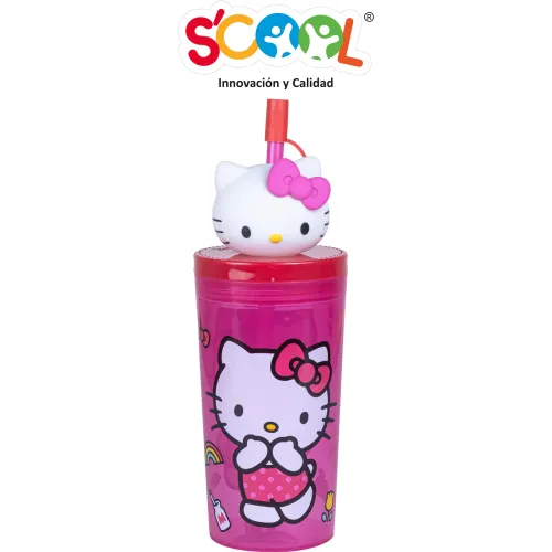 Scool  modelo Vaso Tumber Pp 3d 350ml Hello Kitty 2025081419571455874  