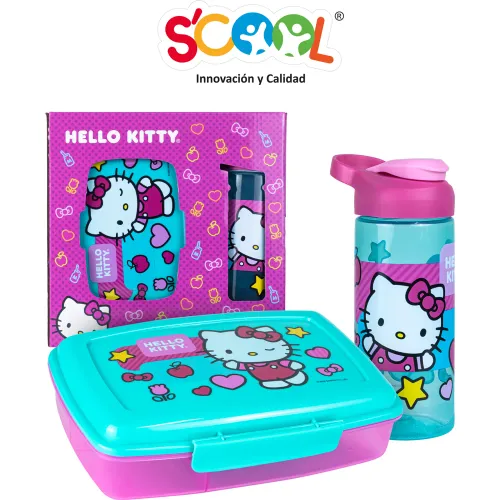 Scool  modelo Set Regalo Pp Botella + Taper Hello Kitty 2025081419571455949  