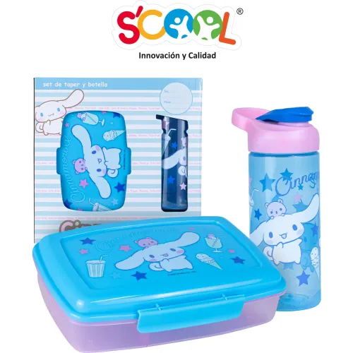 Scool Celeste modelo Set Regalo Pp Botella + Taper Cinnamoroll 2025081419571455955  