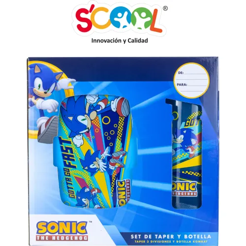 Scool Set Regalo Pp Botella + Taper Sonic