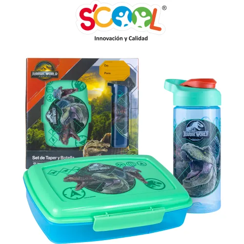 Scool  modelo Set Regalo Pp Botella + Taper Jurassic 2025081419571455961  