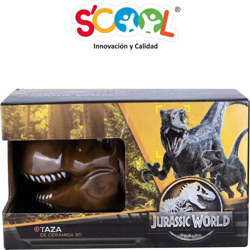 Scool Taza Cerámica 3d Jurassic