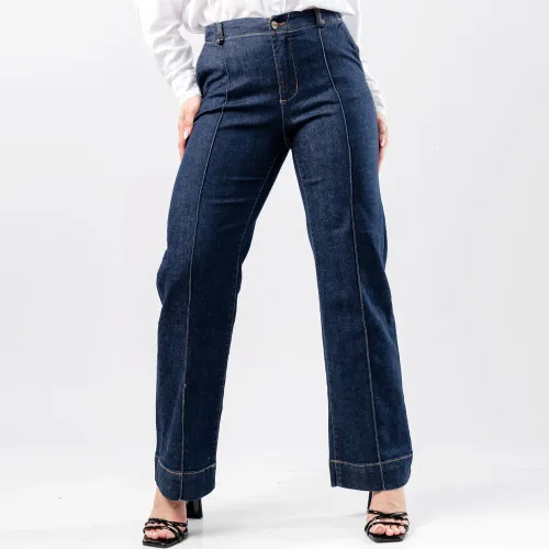 Mujer JAROLA Azul Pantalón Straight Renata