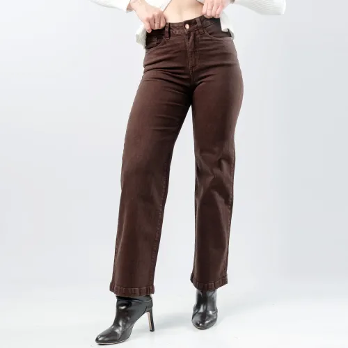 JAROLA Marron de Mujer modelo Pantalón Wide Lega Carolina marrones mujer 2025081514353464912  
