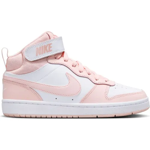 Nike Rosado de Niña / Niño modelo Zapatilla Urbana Unisex Jovencito Court Borough Mid 2 Bg rosados blancos textiles niña 2025081617462749647 Textil Eva