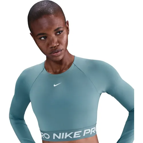 Nike Polo Manga Larga Crop Training Mujer Dri-Fit Pro 365