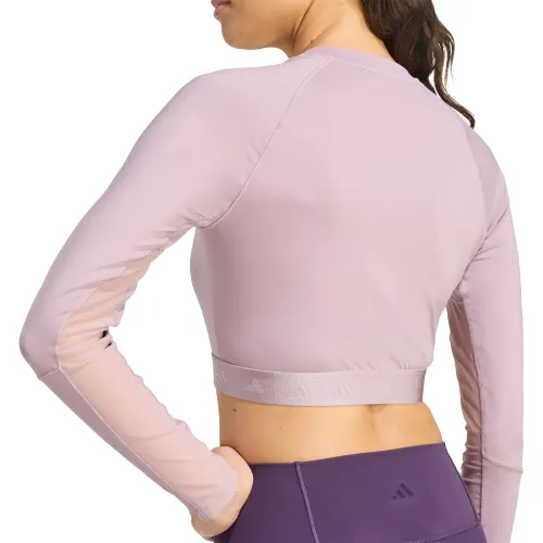 adidas Polera Training Mujer Hyglm Cro Ls Aeroready