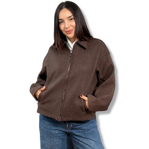 ARANNI Gris de Mujer modelo Casaca Mujer Paño Mia grises mujer 2025081823370717676  