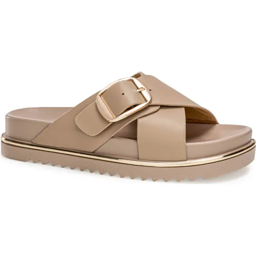 Platanitos Beige de Mujer modelo Sandalia Dama S Leah pieles sintéticos mujer 2025082020573484626 Sintético Sintético