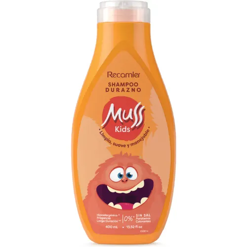 MUSS KIDS  de Bebita / Bebito modelo Shampoo Durazno  400ml anaranjados bebita 2025082022145967046  