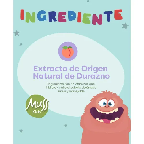 MUSS KIDS Shampoo Durazno  400ml