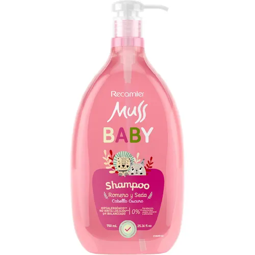 MUSS KIDS Rosado de Bebita / Bebito modelo Shampoo Romero Y Seda 750ml rosados bebita 2025082022145967049  