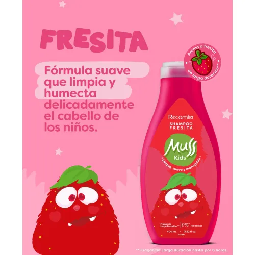MUSS KIDS Shampoo Muss Kids Fresita 400ml