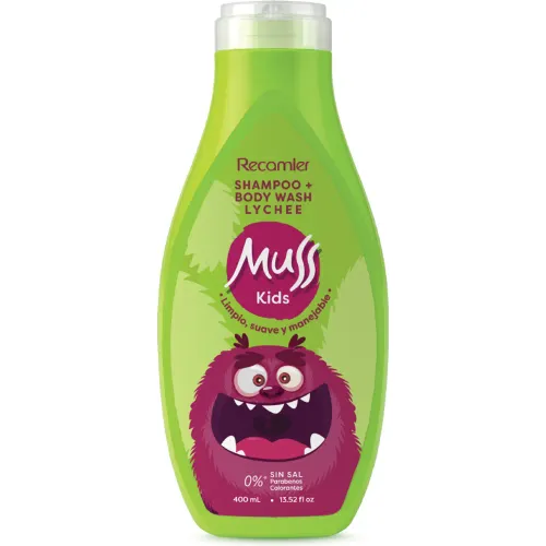 MUSS KIDS Verde de Bebita / Bebito modelo Shampoo Niños Dual Frasco 400ml verdes bebita 2025082022145967073  