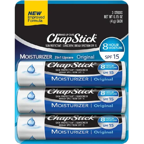 CHAPSTIK Negro modelo Packx3 Bálsamos Hidratante 8hr /Lip Moisturizer negros azules 2025082022512670487  