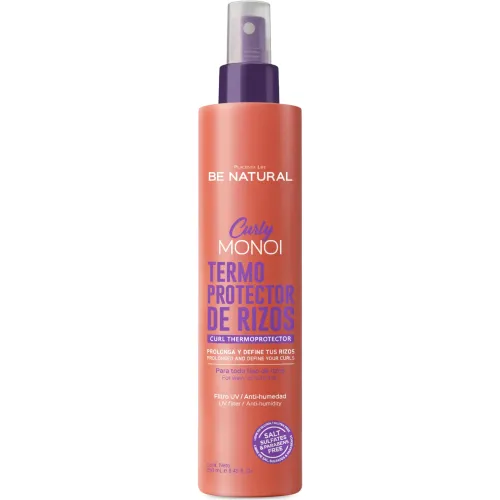 BE NATURAL Rosado modelo Termoprotector Curly Monoi 250ml rosados morados 2025082114380698233  