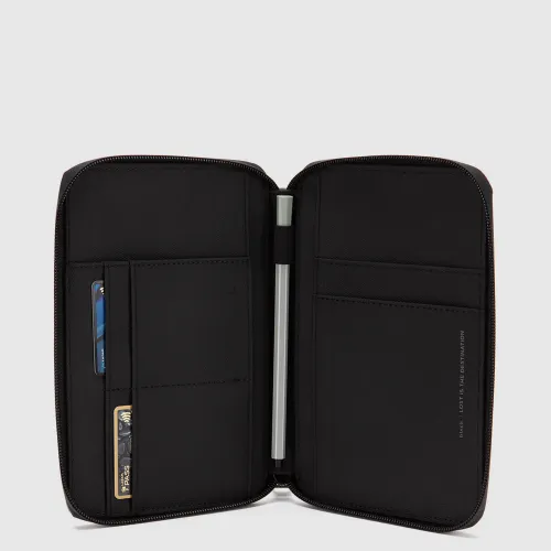 BLACK BUBBA Portapasaporte Mujer Holder Travel Transit