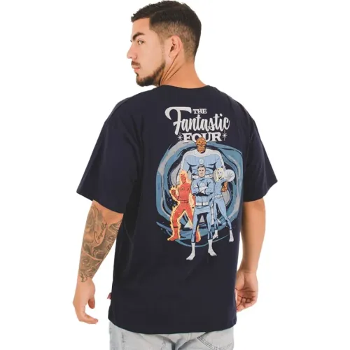 LOS 4 FANTASTICOS Azul de Hombre modelo Polo Oversize Hombre Los 4 Fantasticos 4ft-00 azules hombre 2025082521561296009  