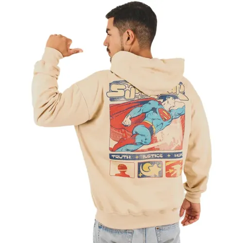 SUPERMAN Polera Con Capucha Hombre Superman Dcs-07