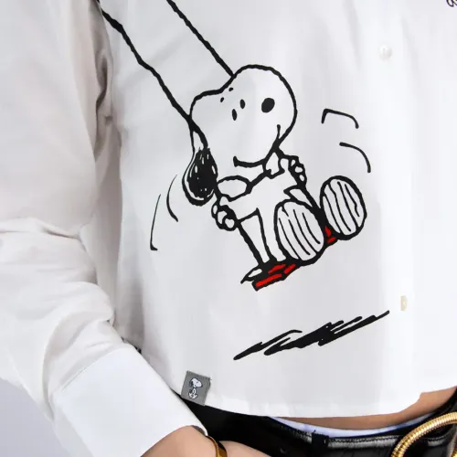 SNOOPY Blusa Manga Larga Mujer Snoopy Pea-00