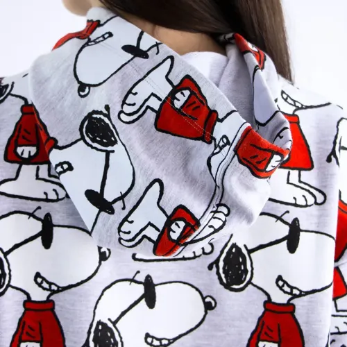 SNOOPY Polera Semicrop Mujer Snoopy Pea-00