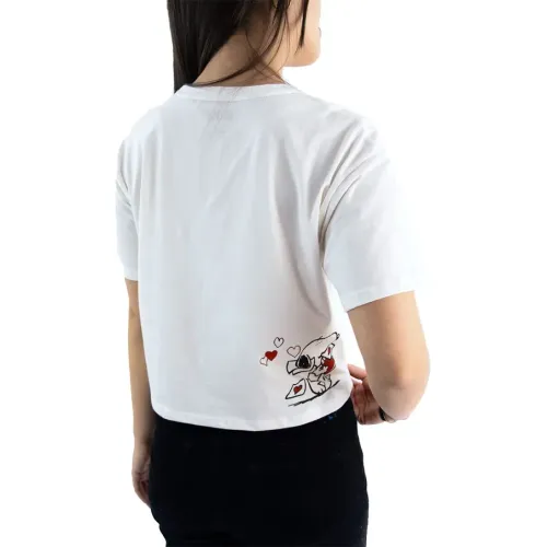 SNOOPY Polo Crop Mujer Snoopy Pea-00