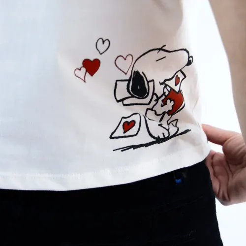 SNOOPY Polo Crop Mujer Snoopy Pea-00