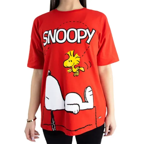 SNOOPY Polo Oversize Mujer Snoopy Pea-00