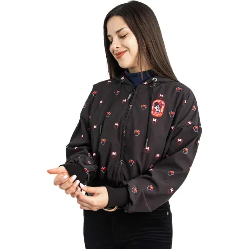 Minnie Negro de Mujer modelo Casaca Cortaviento Mujer Minnie Mouse Pcd-34 negros mujer 2025082521561296261  