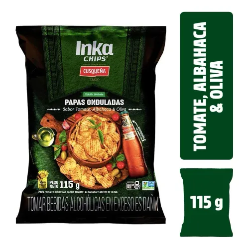 INKA CHIPS Varios modelo Papas Onduladas Inka Chips (Cusq) Tomate, Albahaca Y Oliva - Bls 115g varios 2025082616412257912  