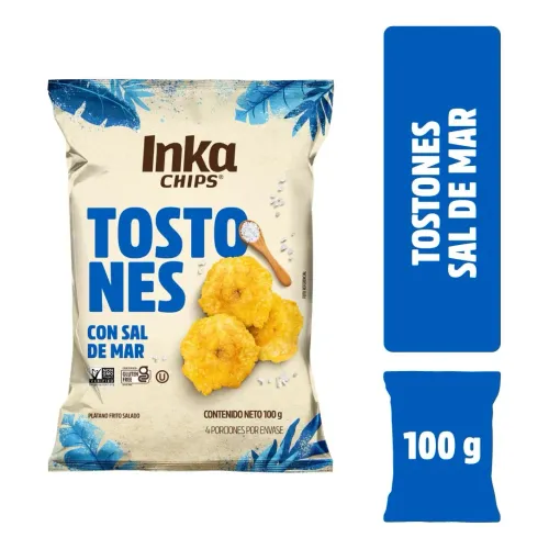 INKA CHIPS Varios Tostones Platano Inka Chips Salados - Bls 100g
