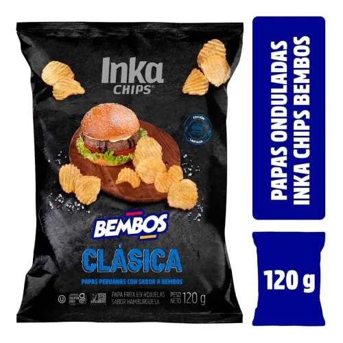 INKA CHIPS Varios modelo Papas Onduladas Inka Chips (Bembos) Hamburguesa - Bls 120g varios 2025082616412257924  