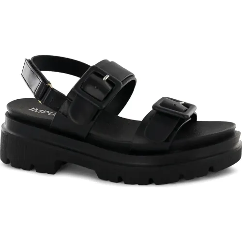 Impuls Negro de Mujer modelo Sandalias Cuña Mujer Adaya10 negros mujer 2025082619510852927 PU PU