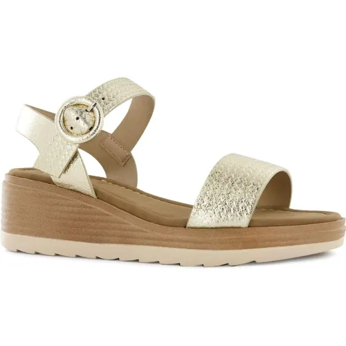 Impuls Dorado de Mujer modelo Sandalias Cuña Mujer Adaya14   mujer 2025082619510853017 PU PU