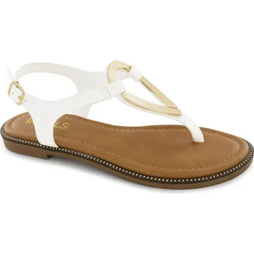 Impuls Blanco de Mujer modelo Sandalias Flats Mujer Aixa12 blancos mujer 2025082619510853107 PU PU