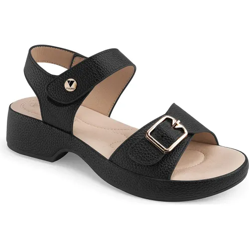 VIA UNO Negro de Mujer modelo Sandalia Mujer A62780-12 negros mujer 2025082703465482027 Cuero PU