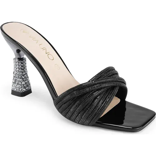 VIA UNO Negro de Mujer modelo Sandalia Fiesta Mujer 8t128-3p negros mujer 2025082703465482117 Cuero Caucho