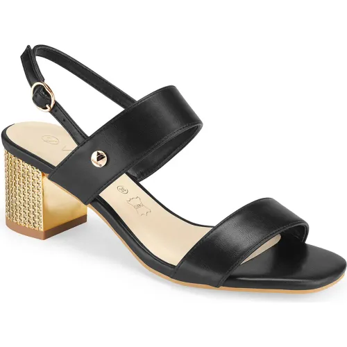 VIA UNO Negro de Mujer modelo Sandalia Fiesta Mujer 2g9778-7 negros mujer 2025082703465482387 Cuero Caucho