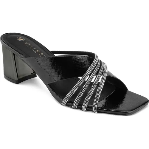 VIA UNO Negro de Mujer modelo Sandalia Mujer 10g8990-17 negros mujer 2025082703465482432 Cuero Caucho