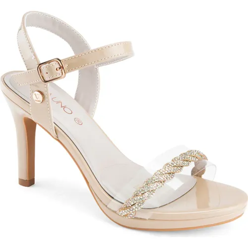 VIA UNO Beige de Mujer modelo Sandalia Fiesta Mujer 39501-8 beiges mujer 2025082703465482597 PU PU