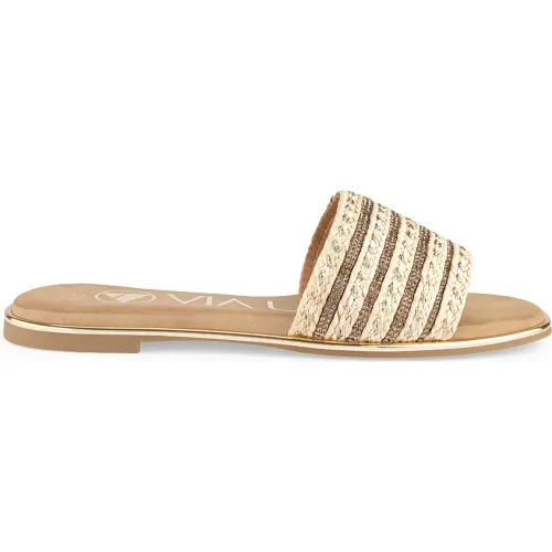 VIA UNO Sandalia Flat Mujer 6w9223-25
