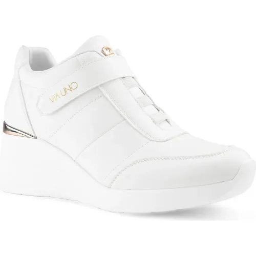 VIA UNO Blanco de Mujer modelo Zapatilla Cuña Mujer H21583-11 mujer 2025082703465482837 Cuero PU