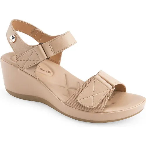 VIA UNO Beige de Mujer modelo Sandalia Mujer Pl537 beiges mujer 2025082703465483182 PU Caucho